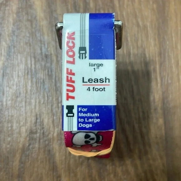 Pink Bad To The Bone Skull and Crossbones 4ft Leash For Medium-Large Dogs - Picture 2 of 3